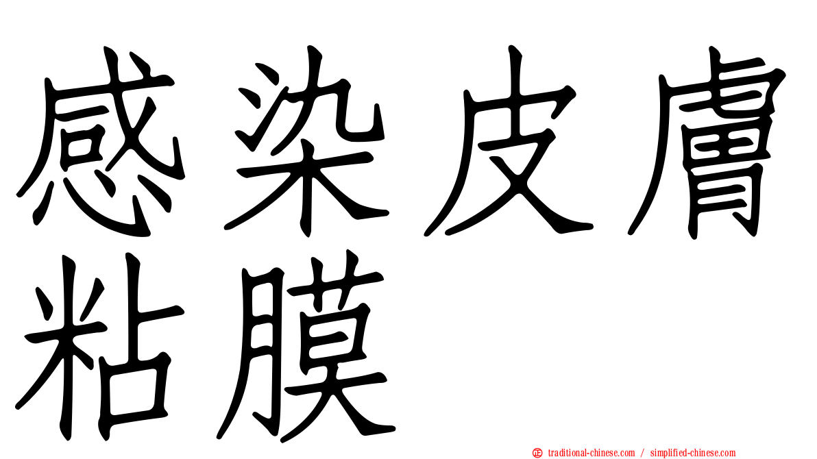 感染皮膚粘膜