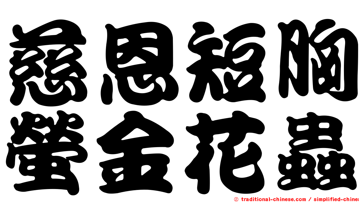 慈恩短胸螢金花蟲