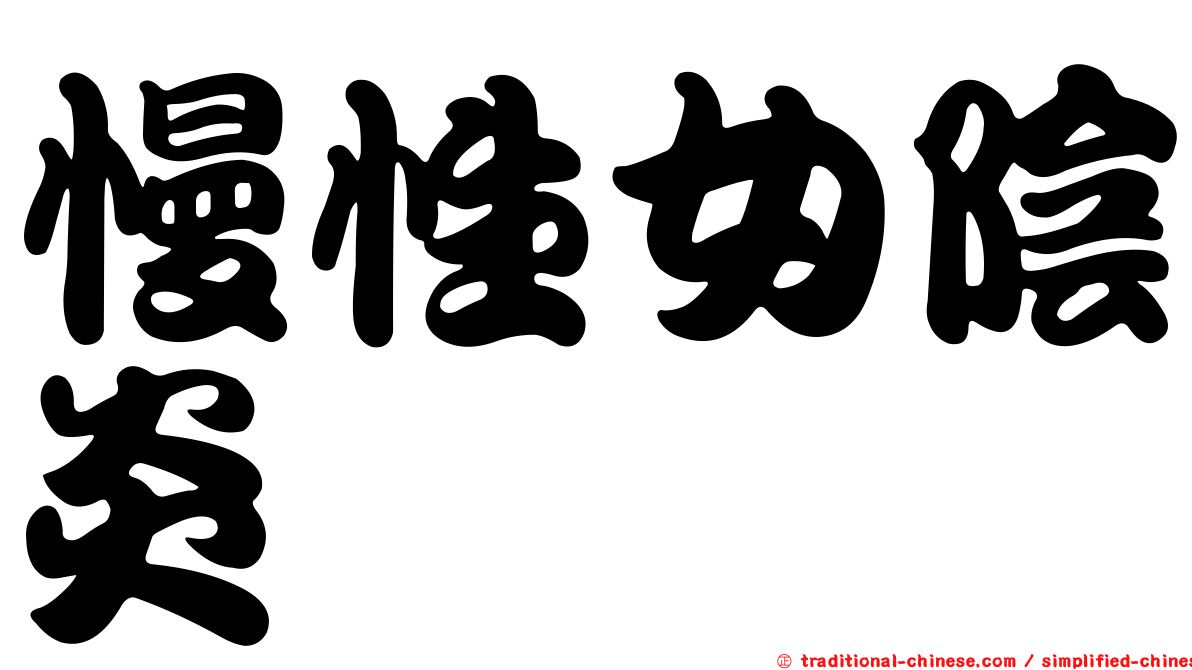 慢性女陰炎