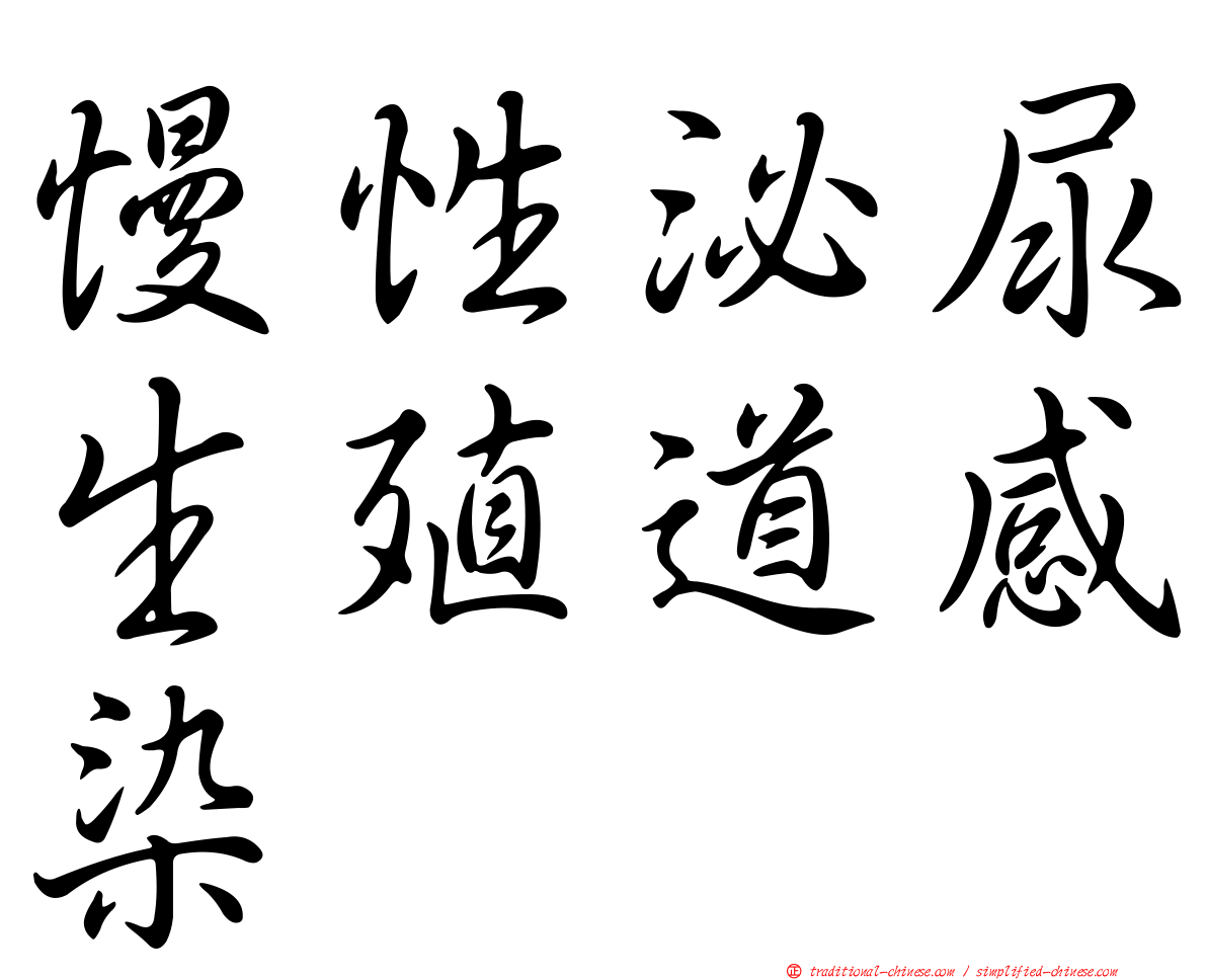 慢性泌尿生殖道感染