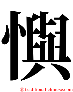 懙 serif font