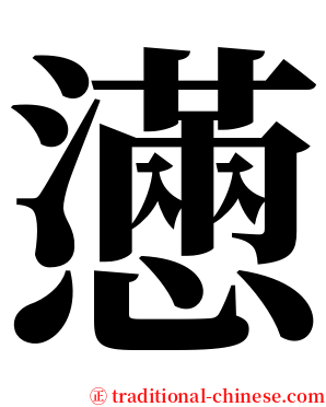 懣 serif font