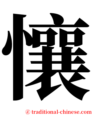 懹 serif font