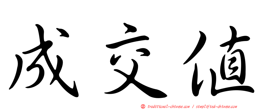 成交值