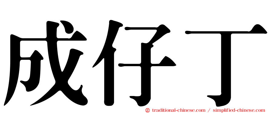 成仔丁