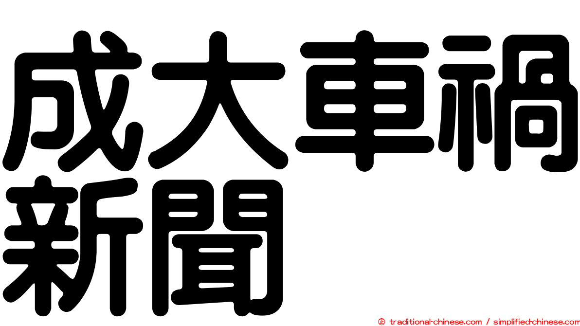 成大車禍新聞