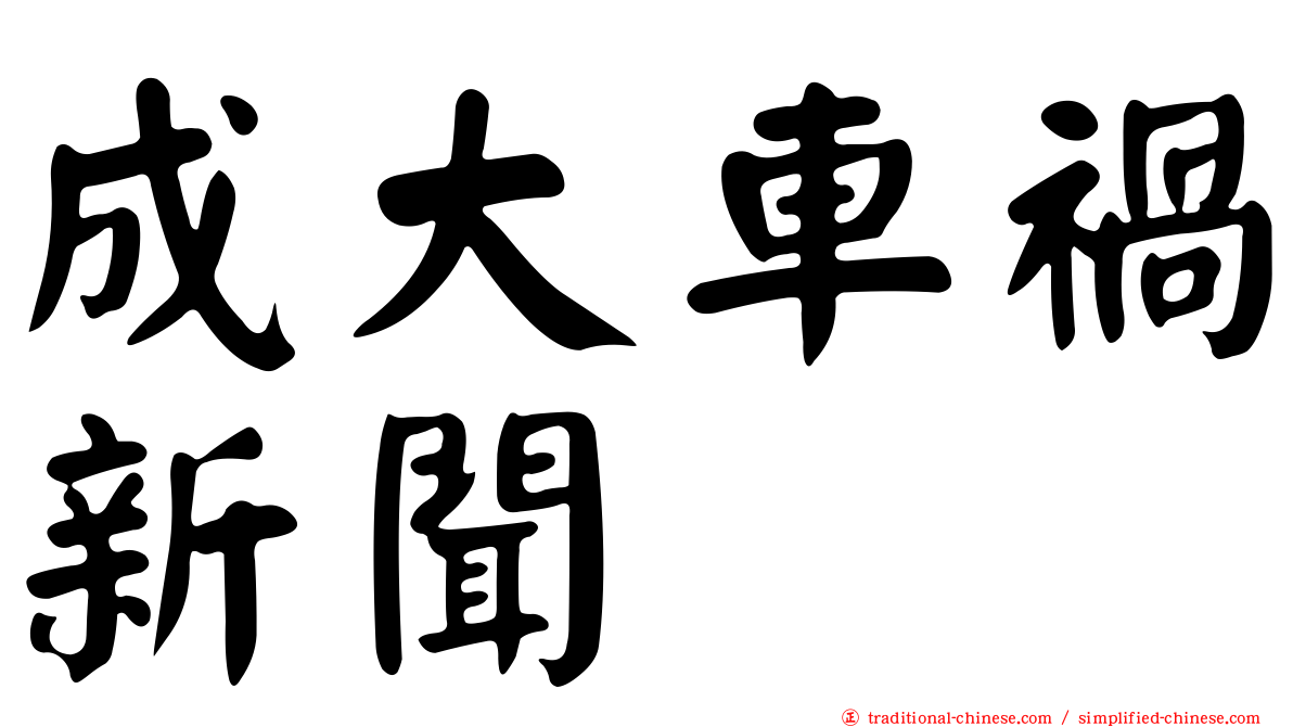 成大車禍新聞