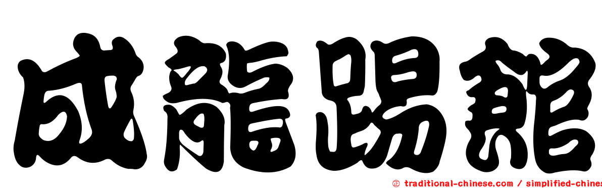成龍踢館