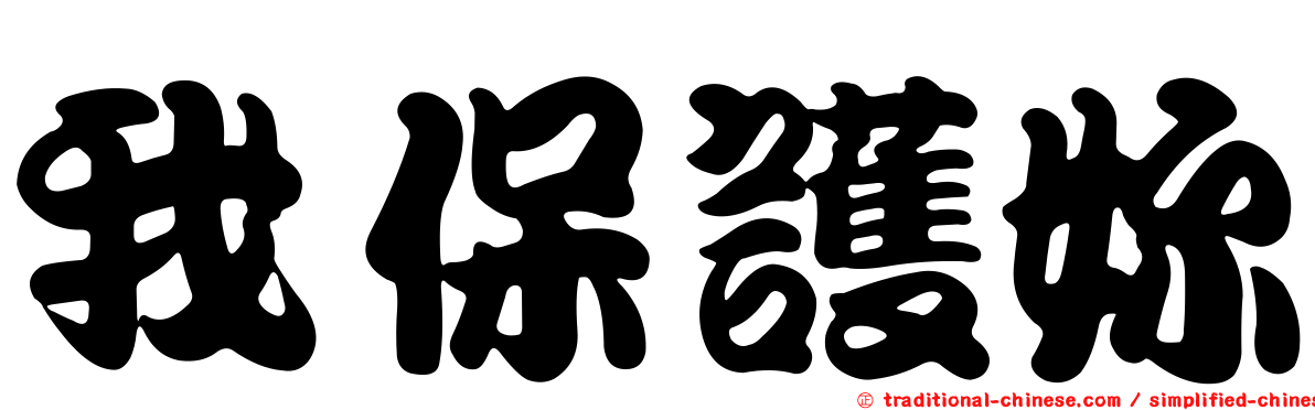 我保護妳