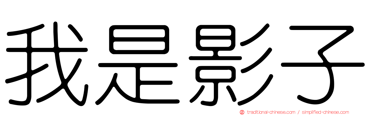 我是影子