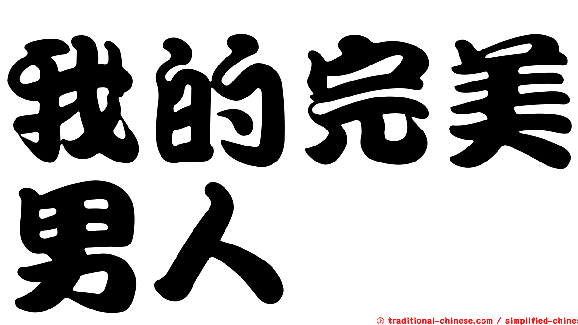 我的完美男人