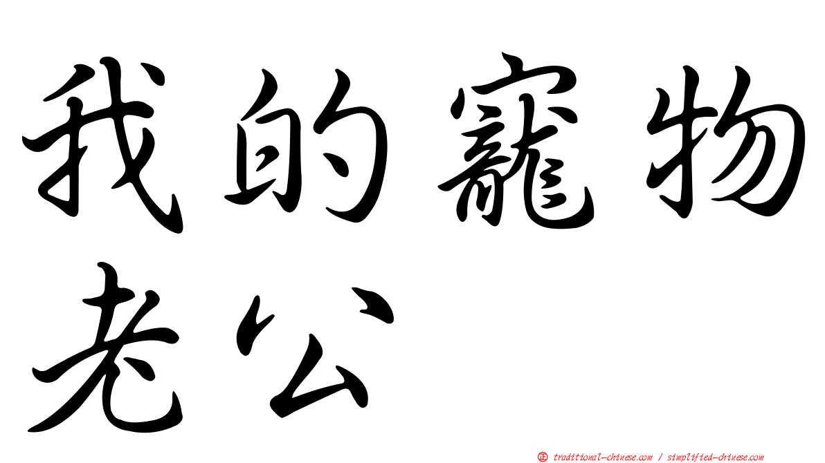我的寵物老公