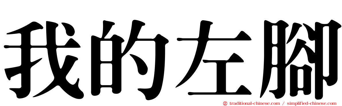 我的左腳