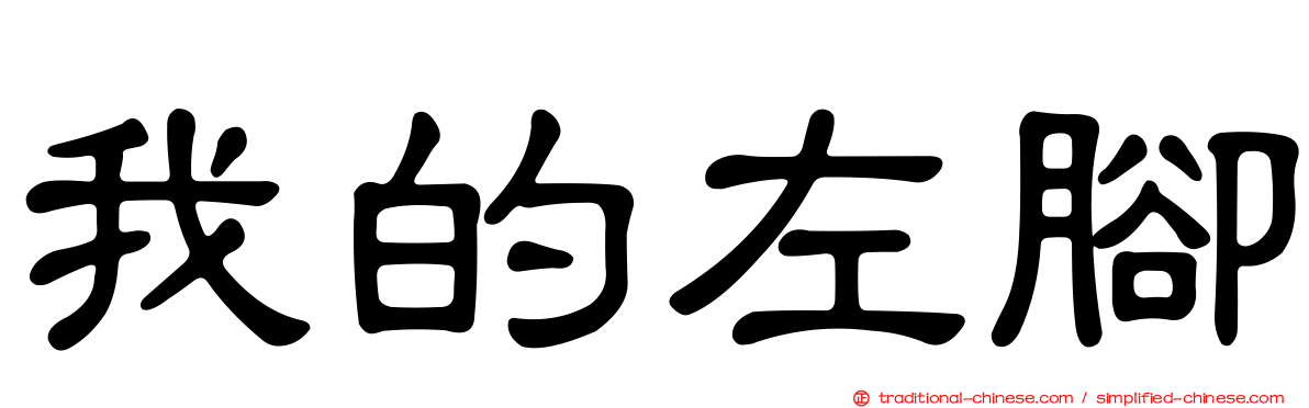 我的左腳