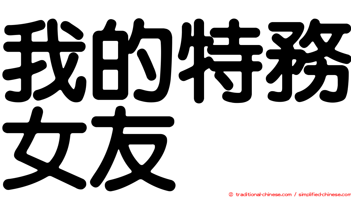 我的特務女友
