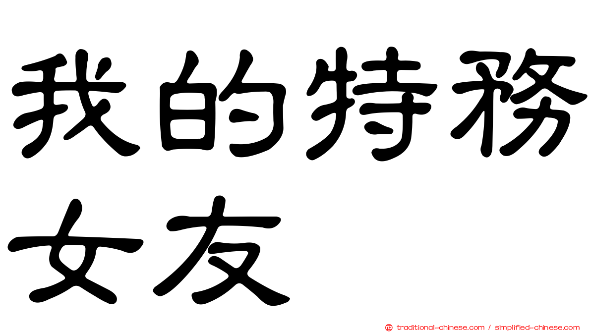我的特務女友