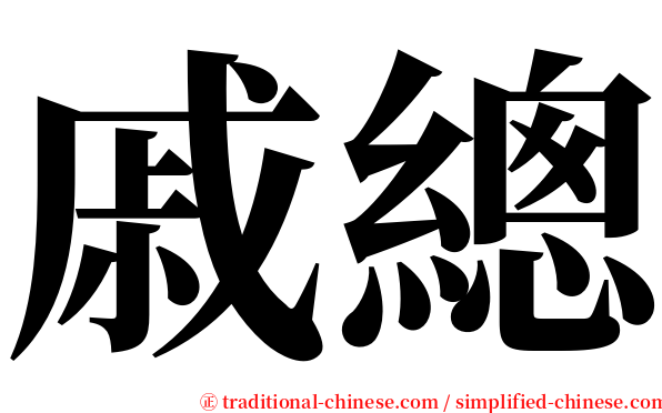 戚總 serif font