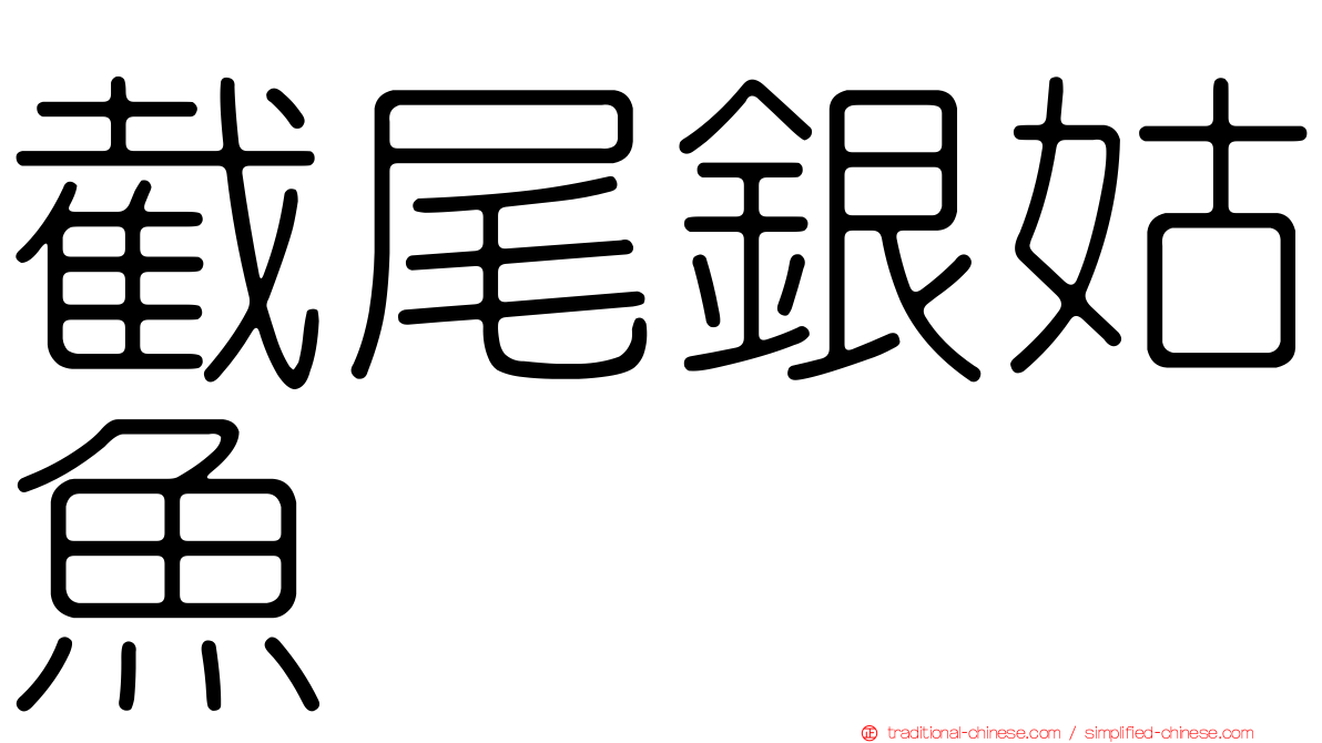 截尾銀姑魚