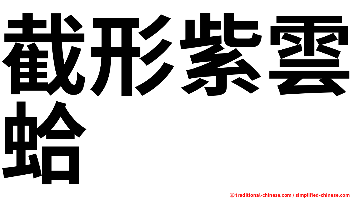 截形紫雲蛤