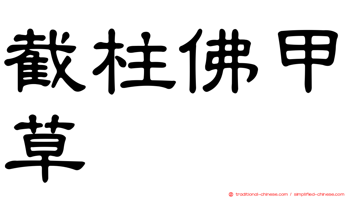 截柱佛甲草