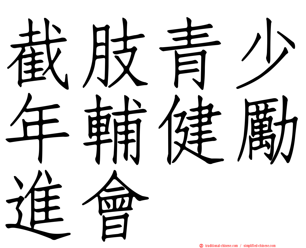截肢青少年輔健勵進會