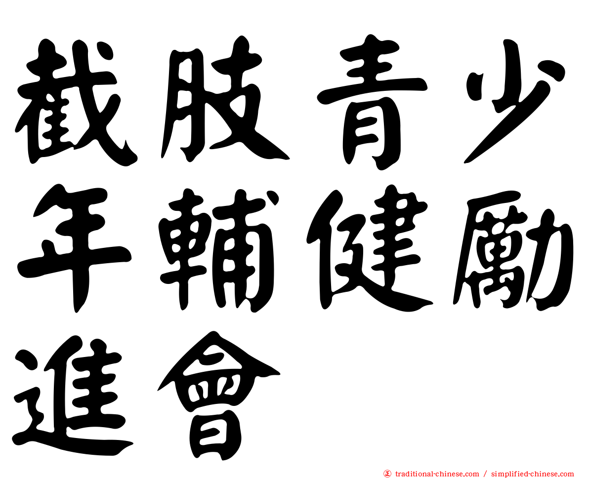 截肢青少年輔健勵進會