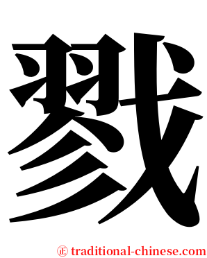 戮 serif font
