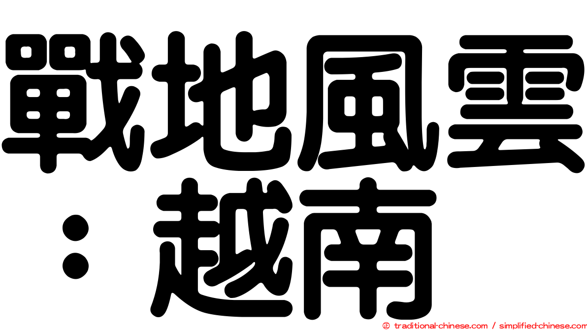 戰地風雲：越南