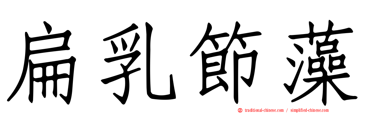 扁乳節藻