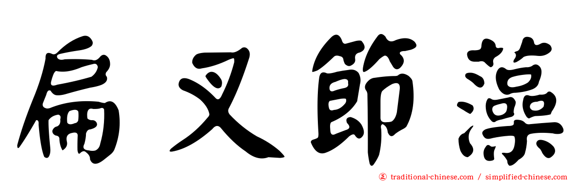 扁叉節藻