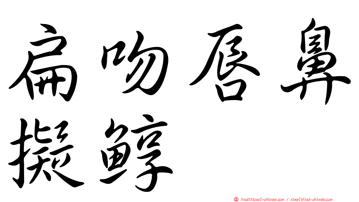 扁吻唇鼻擬鯙