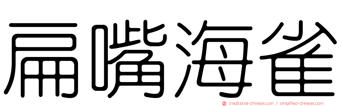 扁嘴海雀