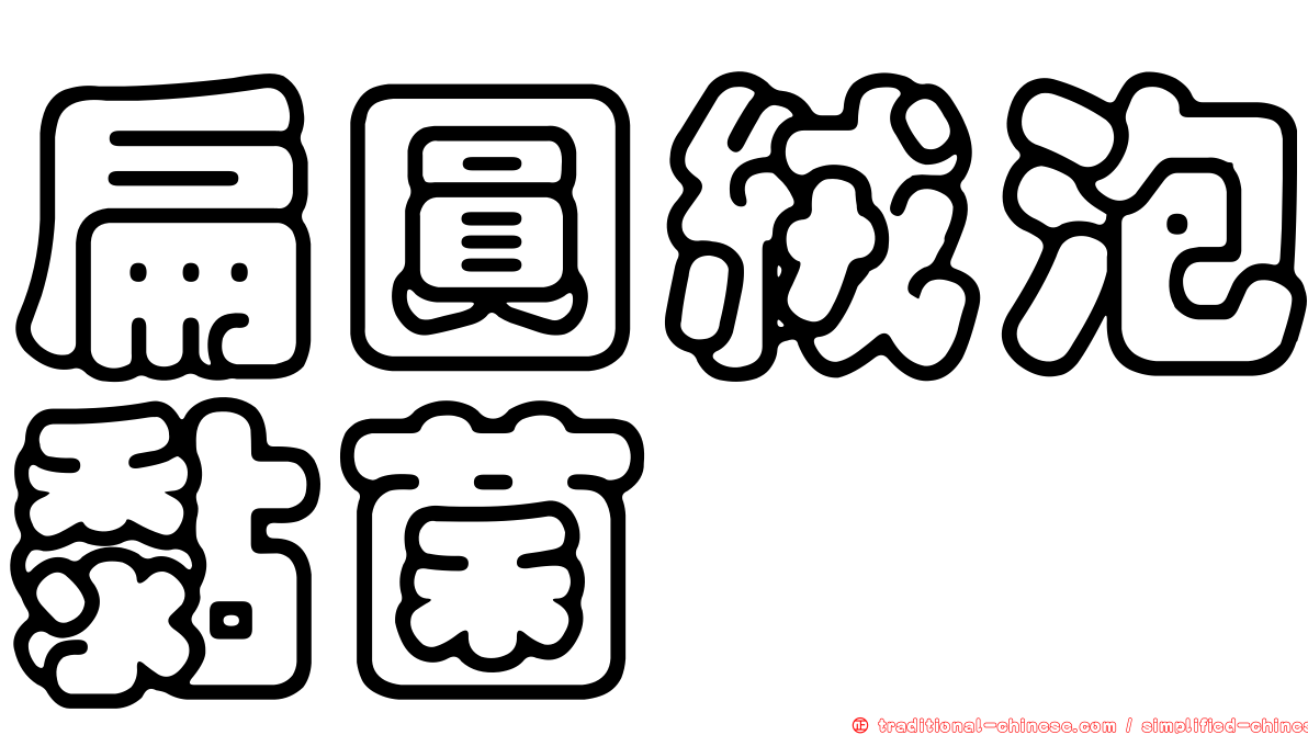 扁圓絨泡黏菌