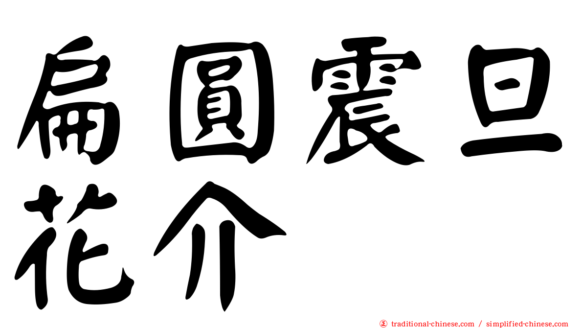 扁圓震旦花介