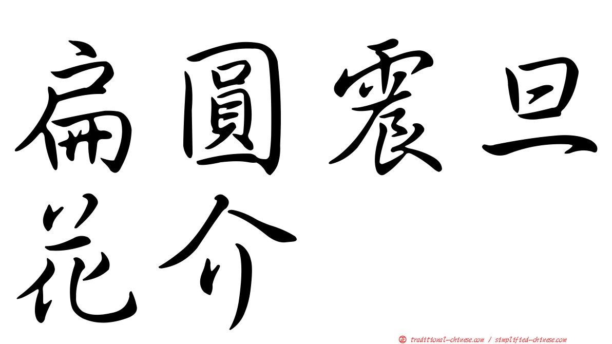 扁圓震旦花介