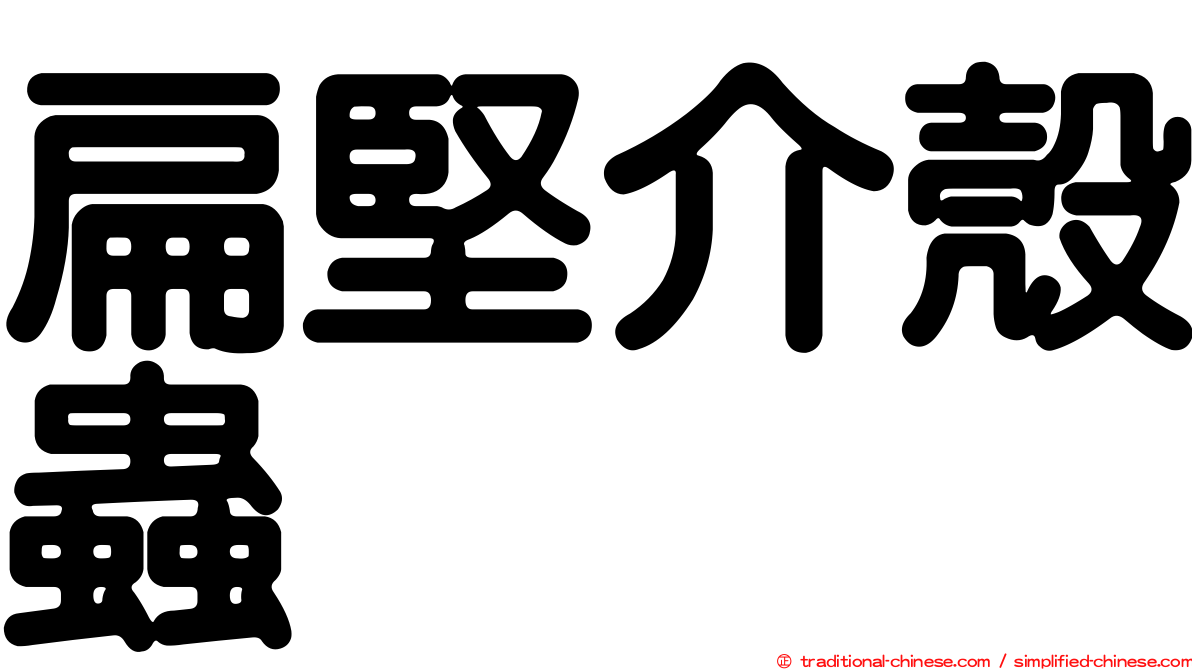 扁堅介殼蟲