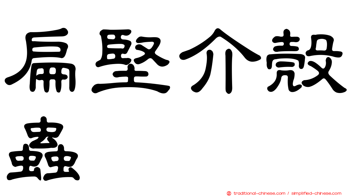 扁堅介殼蟲
