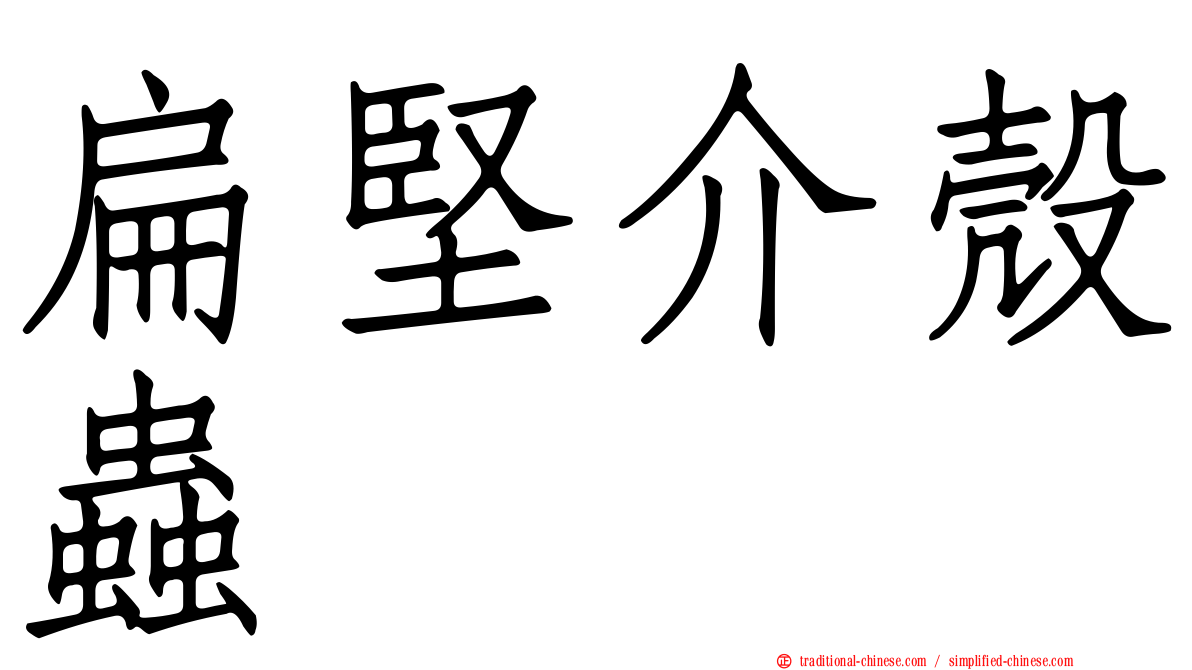 扁堅介殼蟲