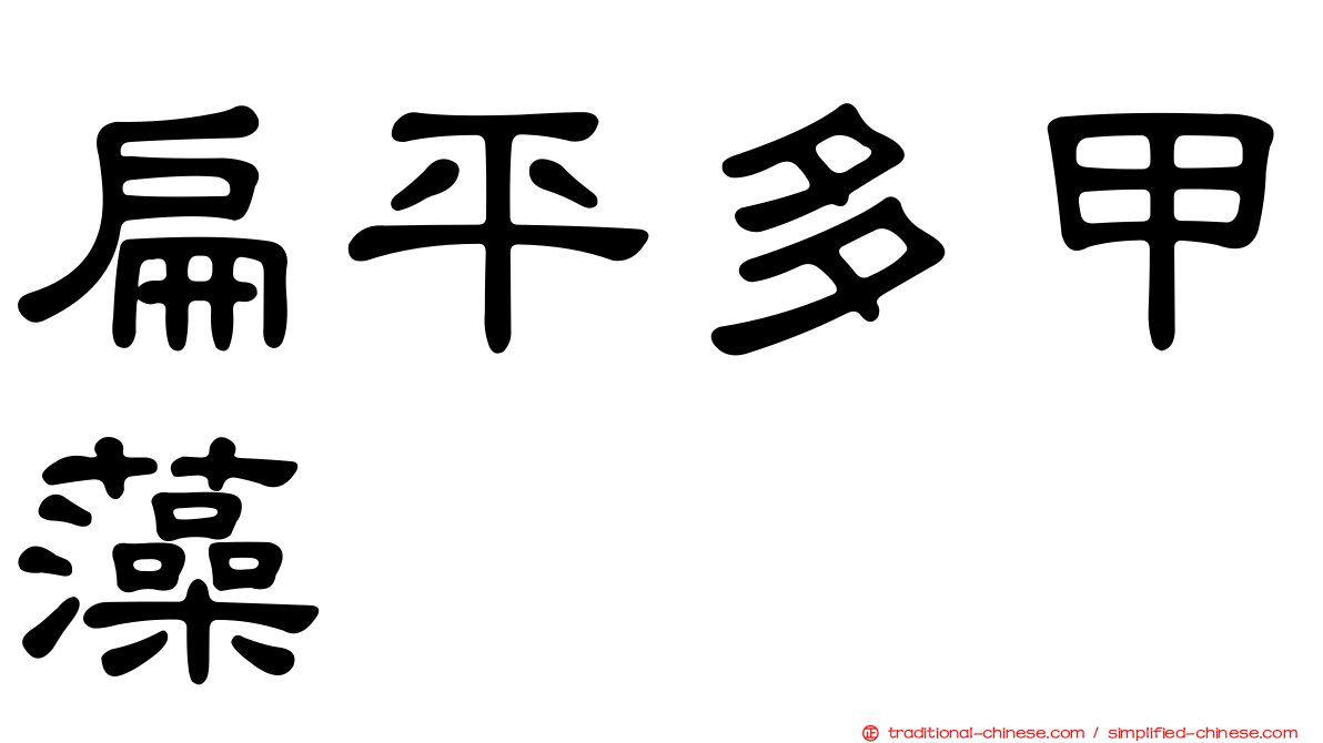 扁平多甲藻