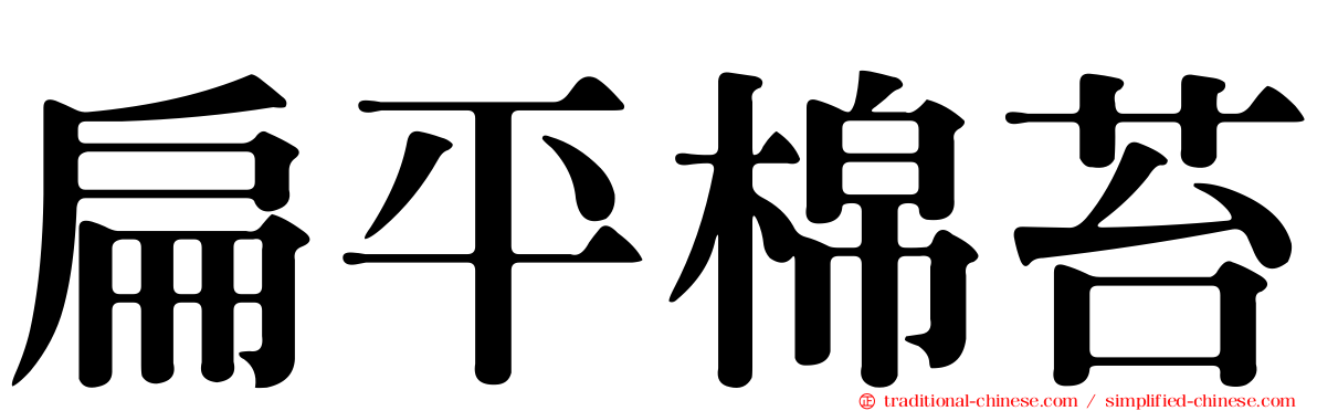 扁平棉苔