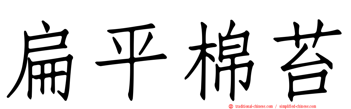 扁平棉苔
