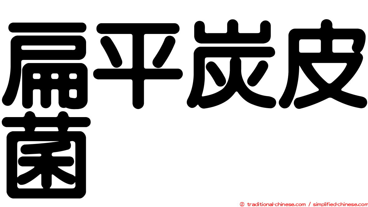 扁平炭皮菌