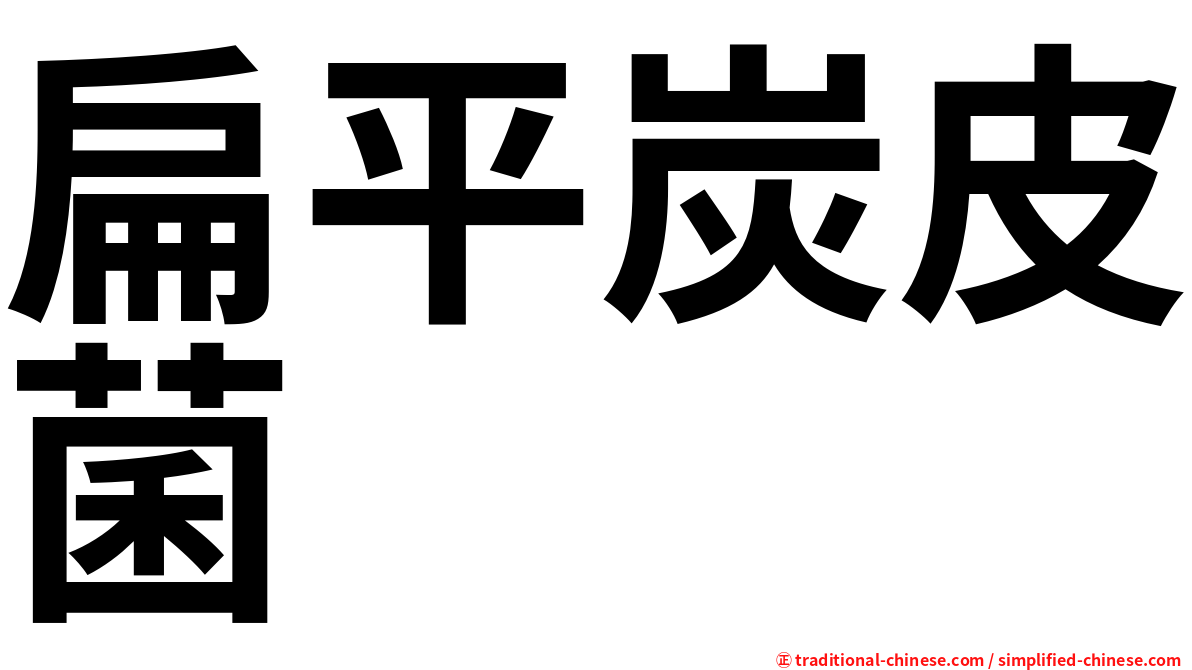 扁平炭皮菌