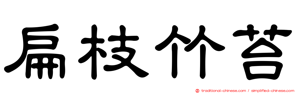 扁枝竹苔