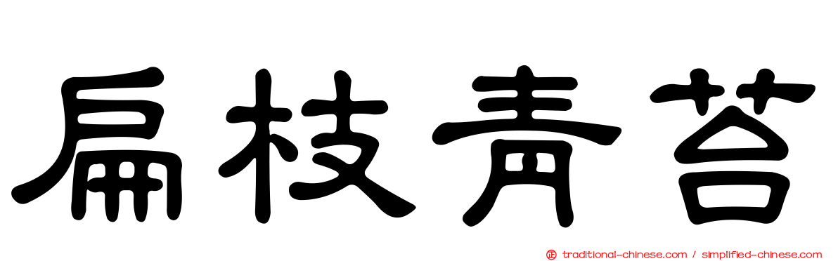 扁枝青苔