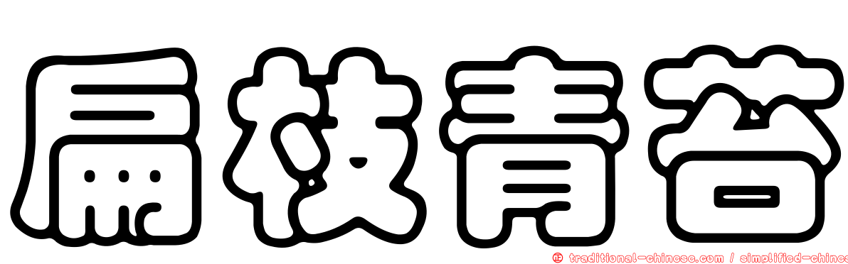 扁枝青苔