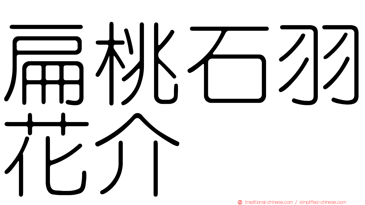 扁桃石羽花介