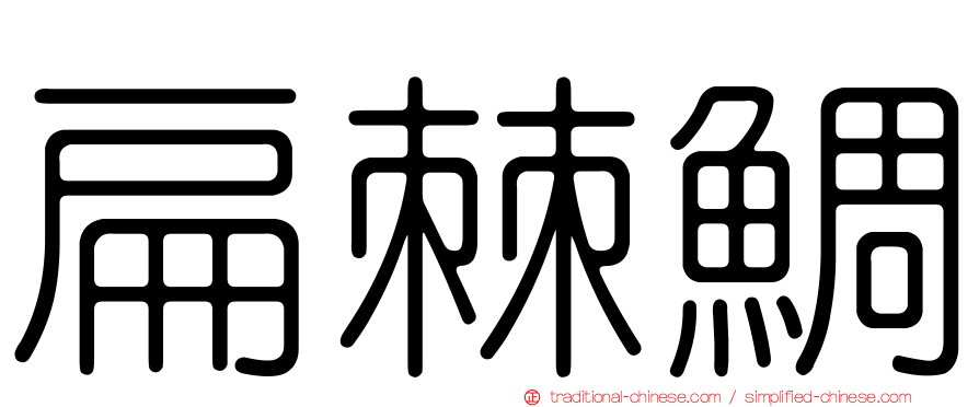扁棘鯛