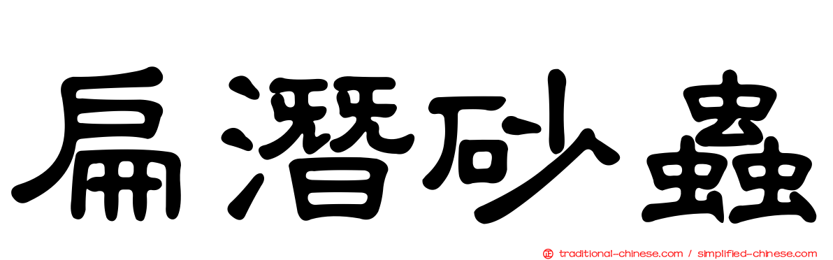 扁潛砂蟲