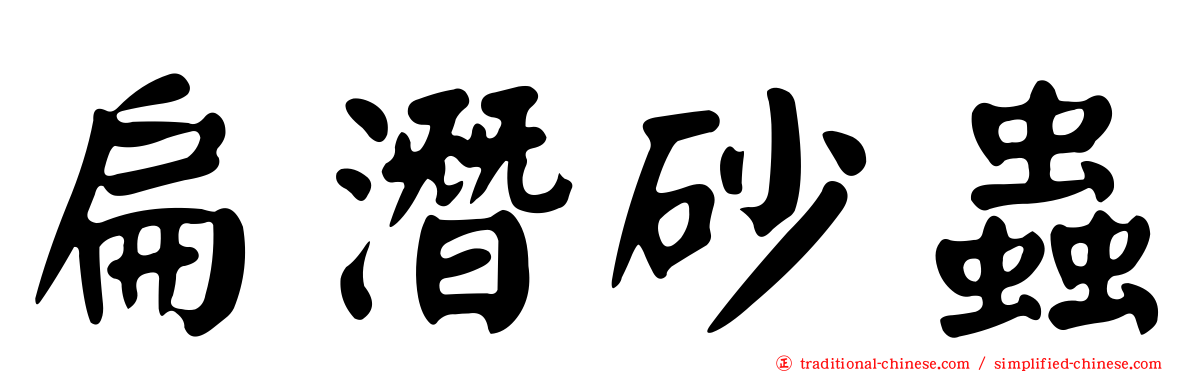 扁潛砂蟲